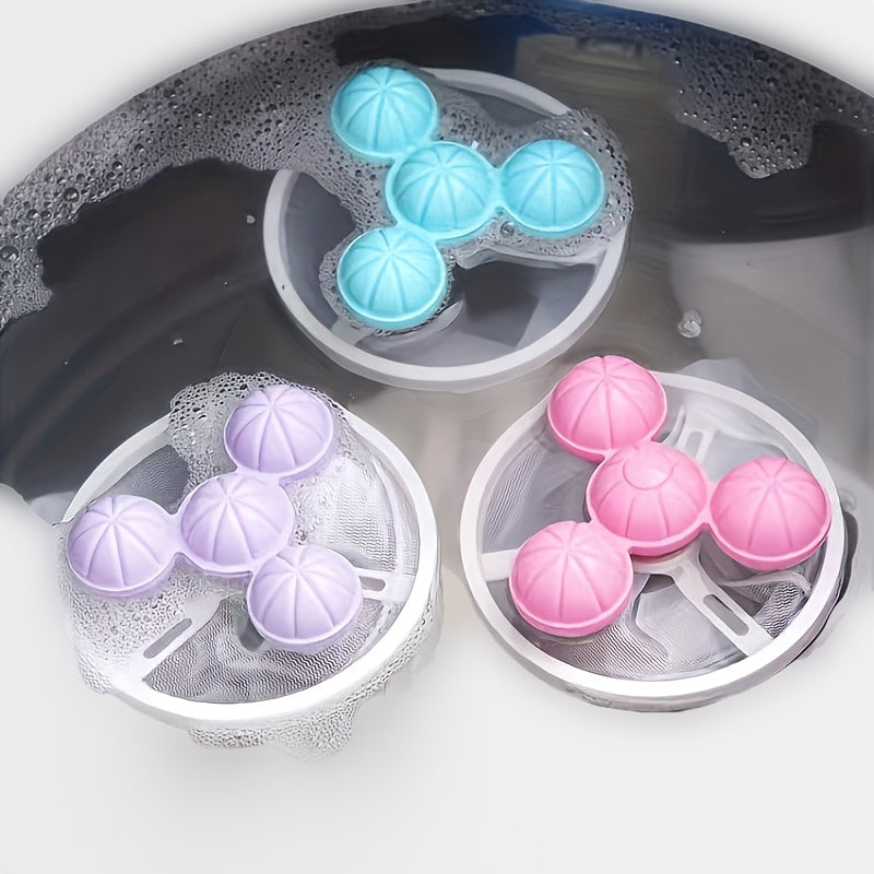 Filtro de pelusas para lavadora, removedor de cabello y pelusas con red de filtración y bolas de lavandería