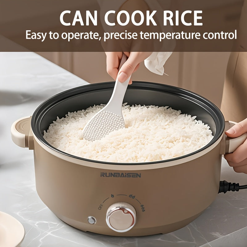 Elektr Wok va Bug'lamchi, Non-Stick Qozon, Oila yig'ilishlari va Yotoqxona uchun Ideal, Bardoshli Qurilish.