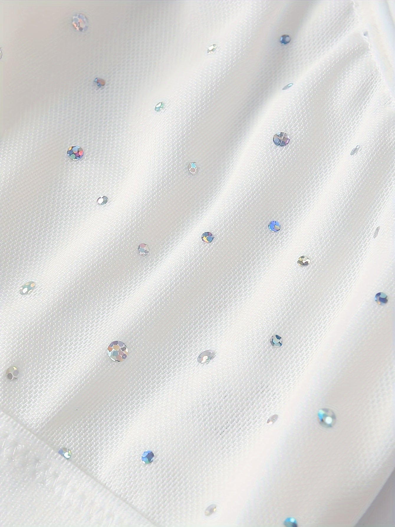 Plus Size Women's Deep V-Neck Sparkling Backless Lace Strapless Bra