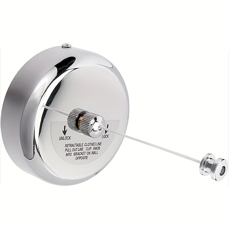 Adjustable Stainless Steel Wall-Mounted Laundry Line for Indoor Use