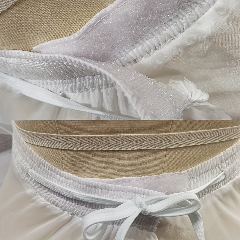 To‘liq uzunlikdagi to‘y kiyi uchun petticoat, 6 ta halqali, polyester crinoline ostki kiyim