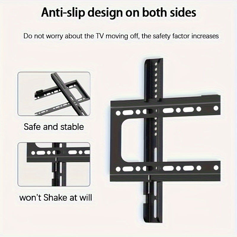 Wall Mount Bracket for 32-70 Inch LED LCD TVs, Metal, Anti-Theft Security