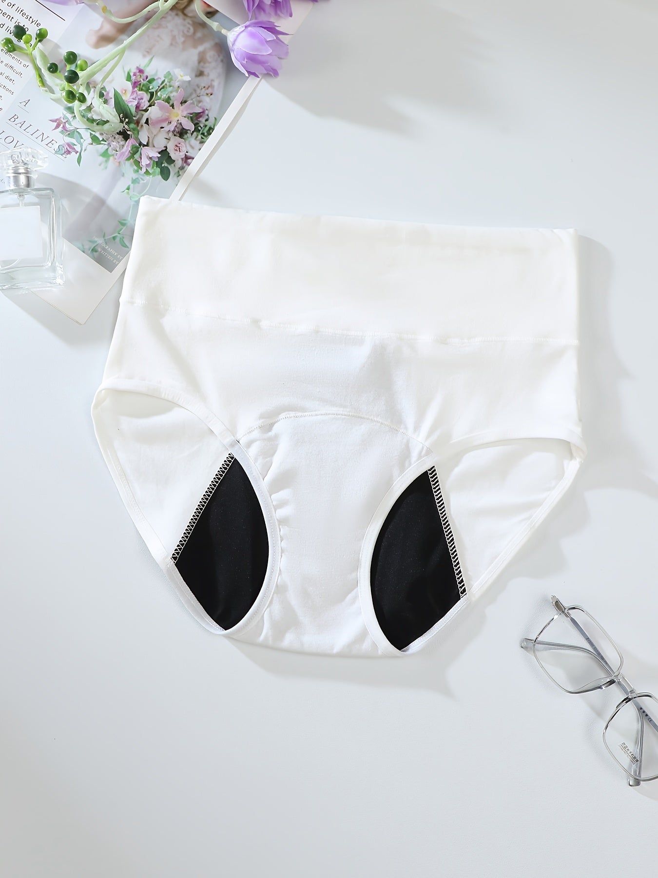 Women's High-Waist Leak-Proof Underwear 6-Pack Breathable Soft Fabric