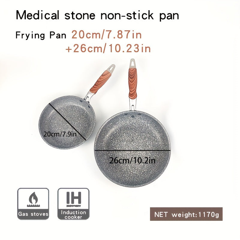 3 ta o'lchamli Multi-Size Cornstone qovurilgan panlar, yopishmaydigan, induksiya, gaz plitkasi uchun