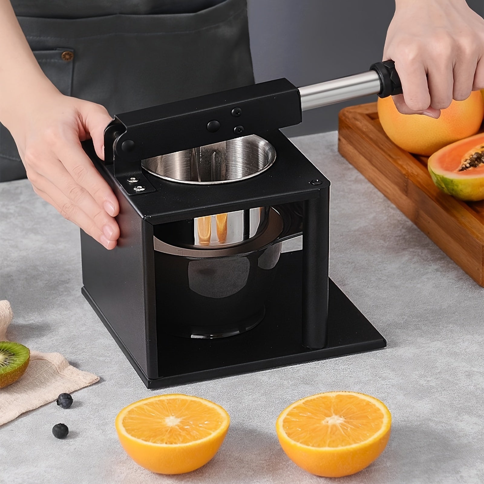 Stainless Steel Manual Citrus Juicer for Lemons and Oranges Kitchen Tool