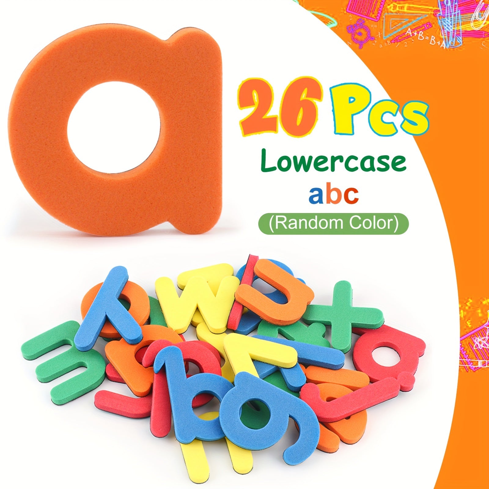 Educational Magnetic Stickers for Kids 3+ Number Refrigerator Magnets Set of 26