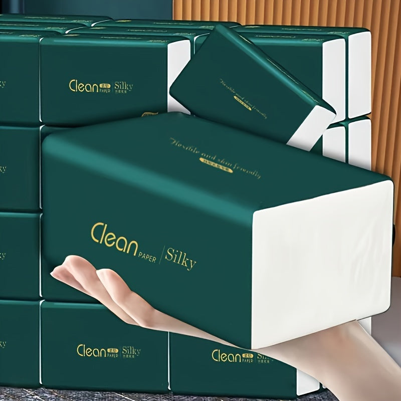 290 Count Premium 4-Ply Dye-Free Tissues Soft Absorbent Facial and Toilet Paper