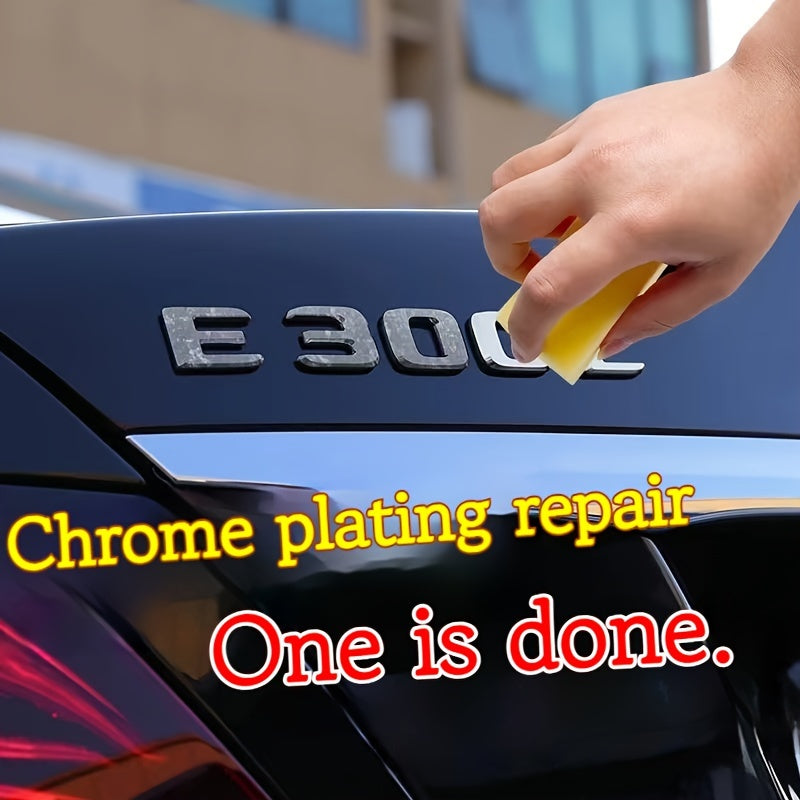 Kit de restauración de cromo para coche 50g con aplicador de esponja removedor de oxidación pulidor