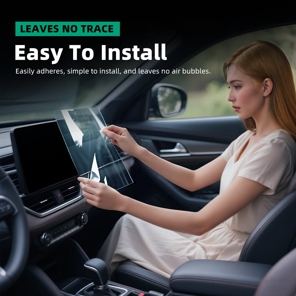 Car Navigator Screen Protector Tempered Glass 12.8-Inch GPS Display Fingerprint Resistant