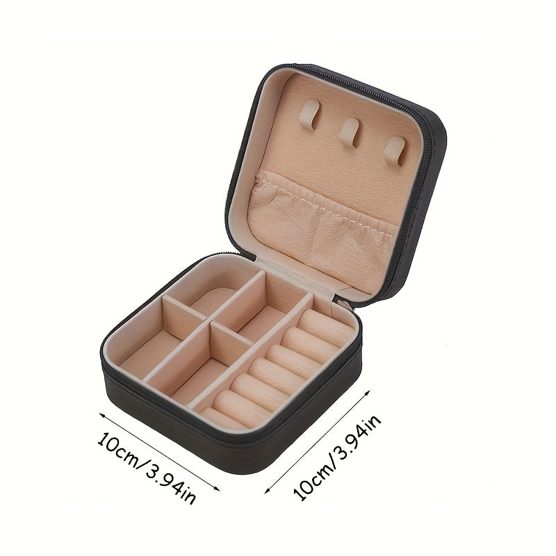 Mini Portable Jewelry Storage Box for Travel and Organization