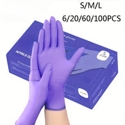 Одноразовые нитриловые перчатки многофункциональные водонепроницаемые противоскользящие для мытья посуды и уборки