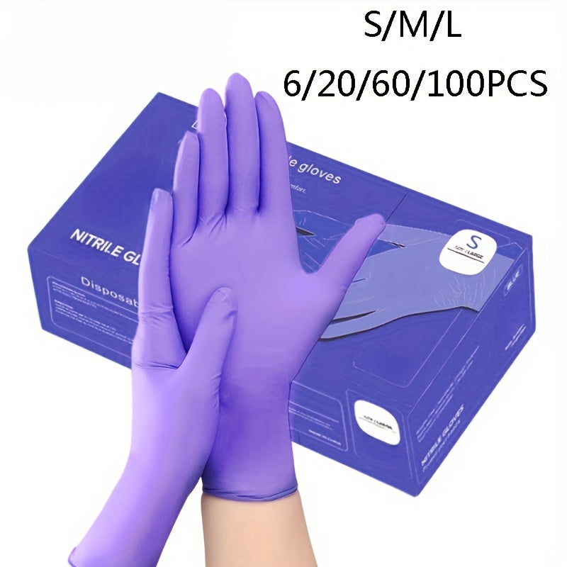 Одноразовые нитриловые перчатки многофункциональные водонепроницаемые противоскользящие для мытья посуды и уборки