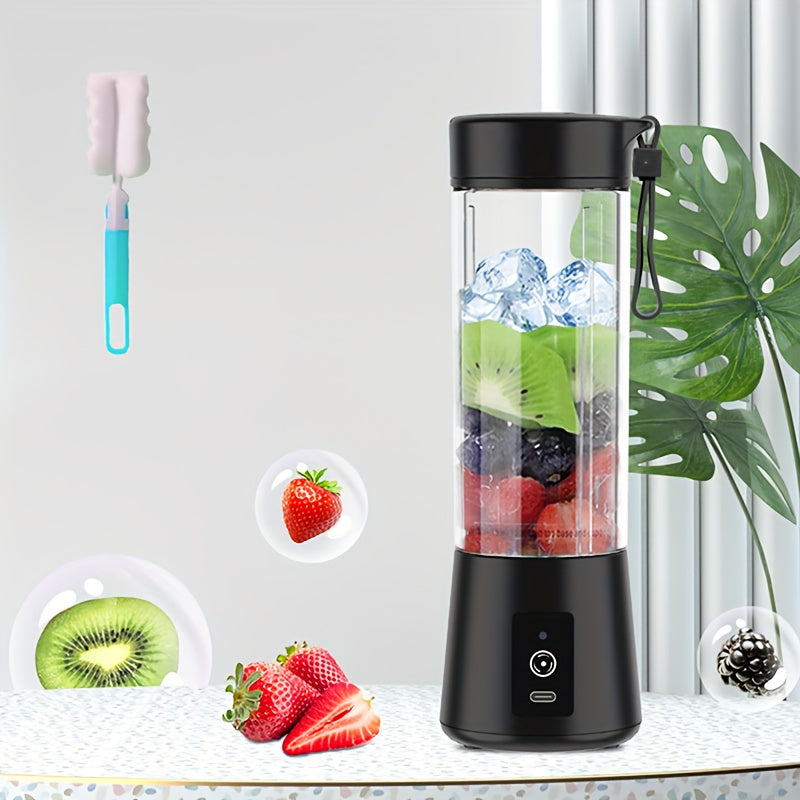Portable Blender 380ml for Smoothies and Shakes, USB Rechargeable, 4 Colors