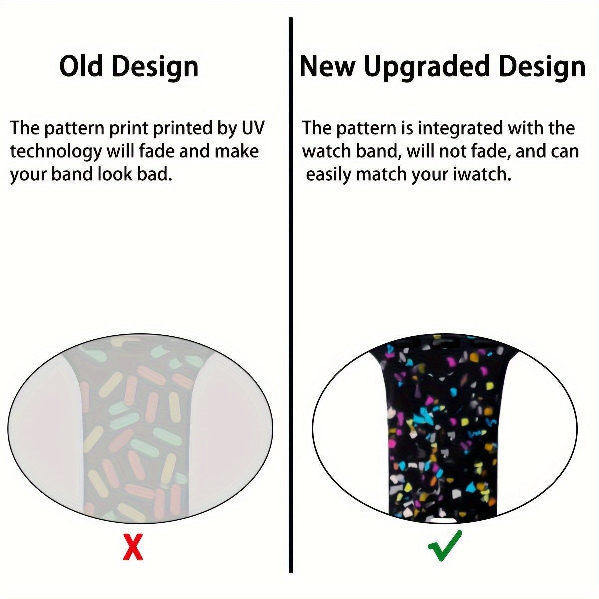 Silicone Sports Watch Band for Men Women Waterproof Compatible with 38mm 49mm Smartwatch