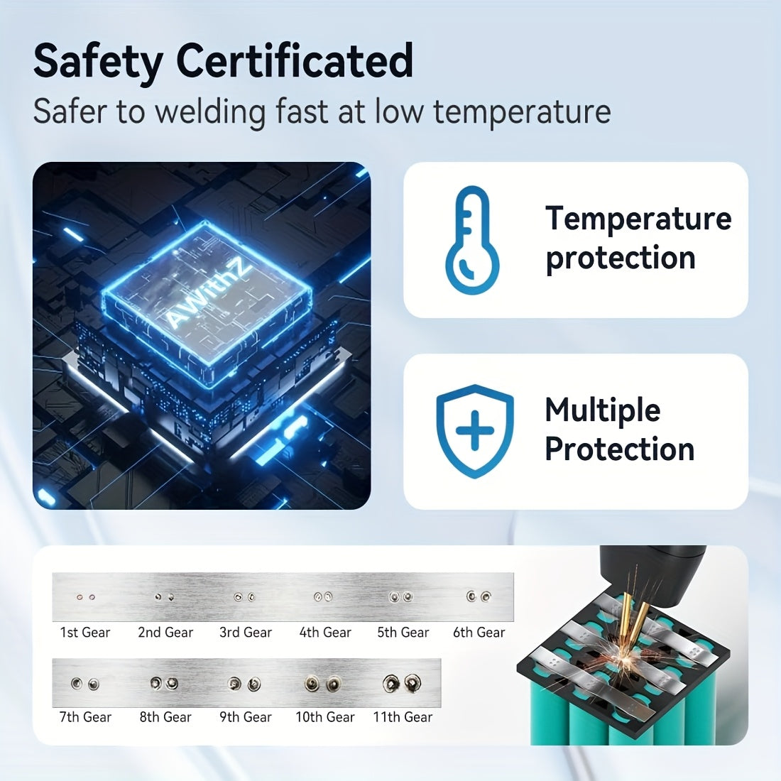 18650 litiy batareyasi bilan portativ qo'l bilan nuqta payvandlash to'plami, USB orqali zaryadlanadigan, nikel varaqalari va DIY loyihalari uchun ideal.
