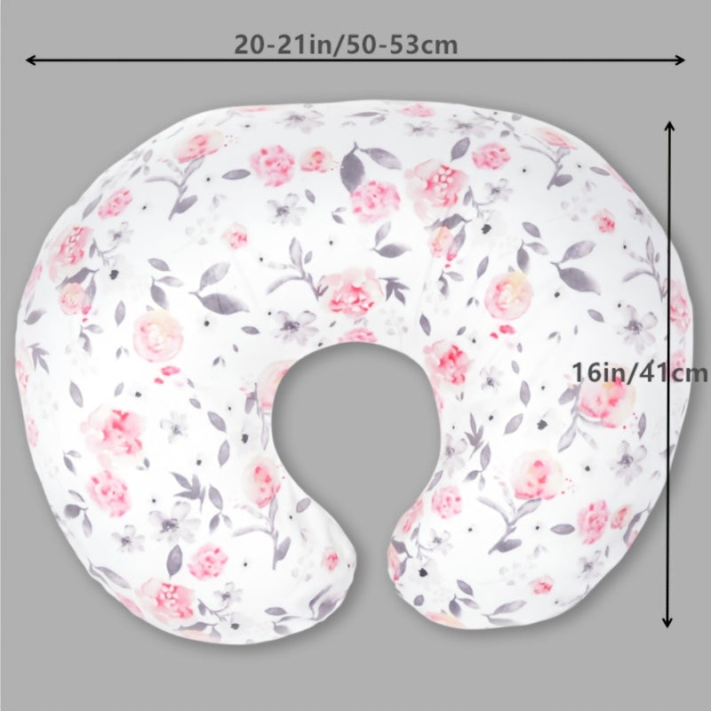 Baby Nursing Pillow Cover Soft Petal Pattern for Newborns and Moms