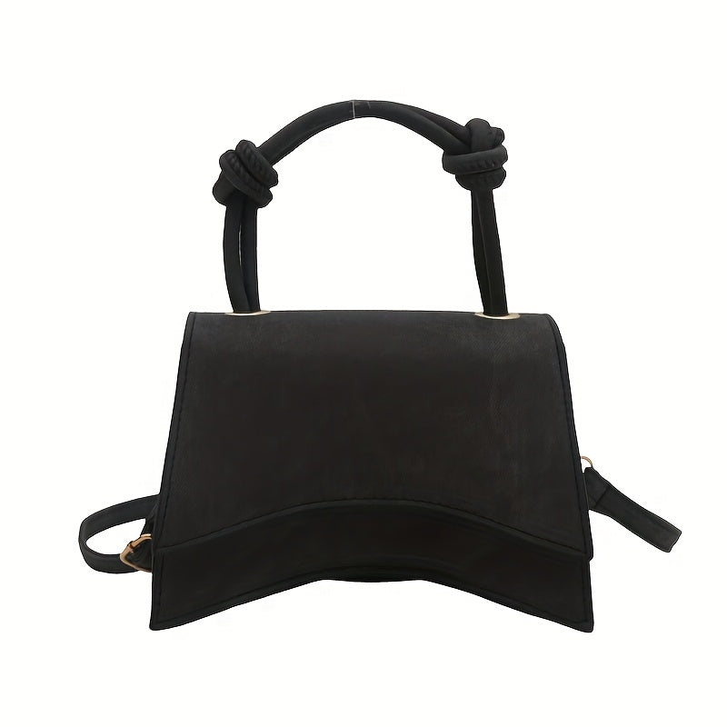 Women's Crossbody Bag PU Solid Color Lightweight Adjustable Strap Magnetic Closure