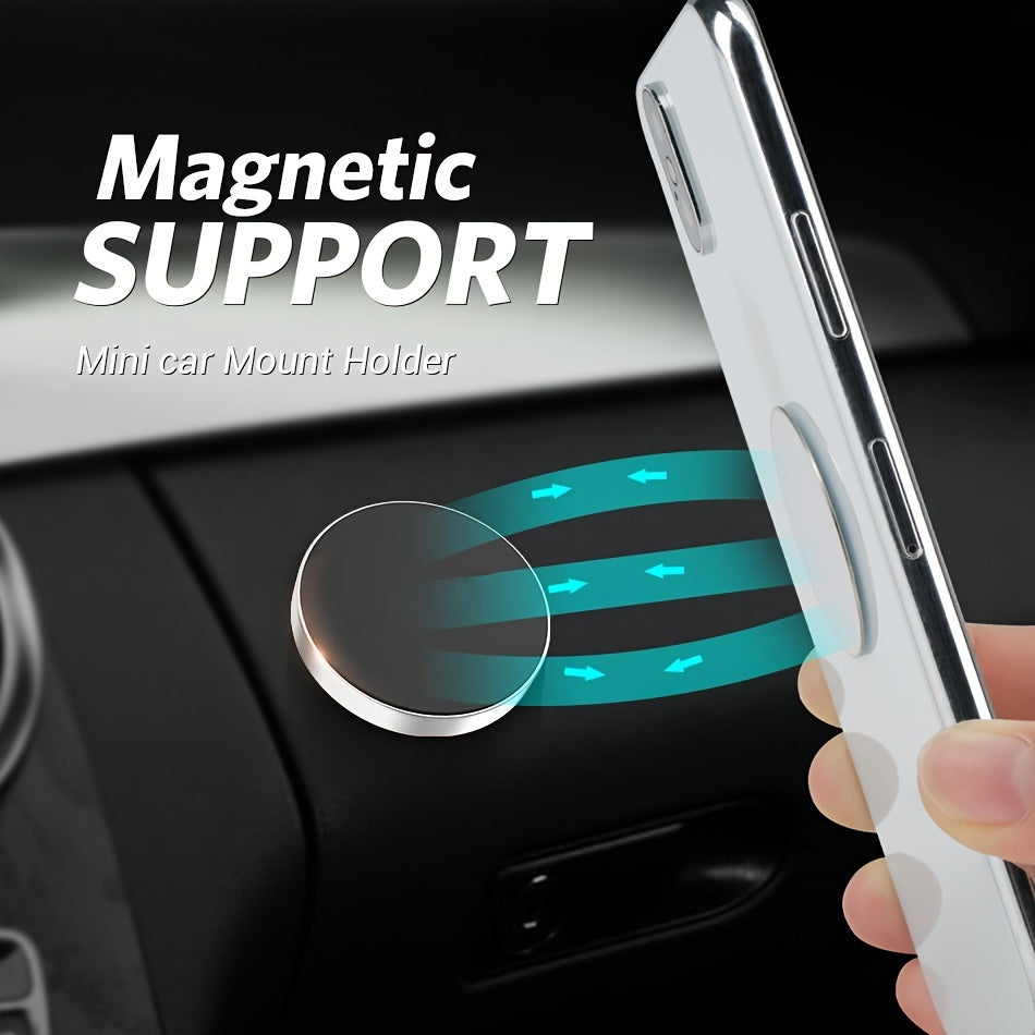 Magnetic Car Phone Holder With Sticky Dashboard Mount for Smartphones