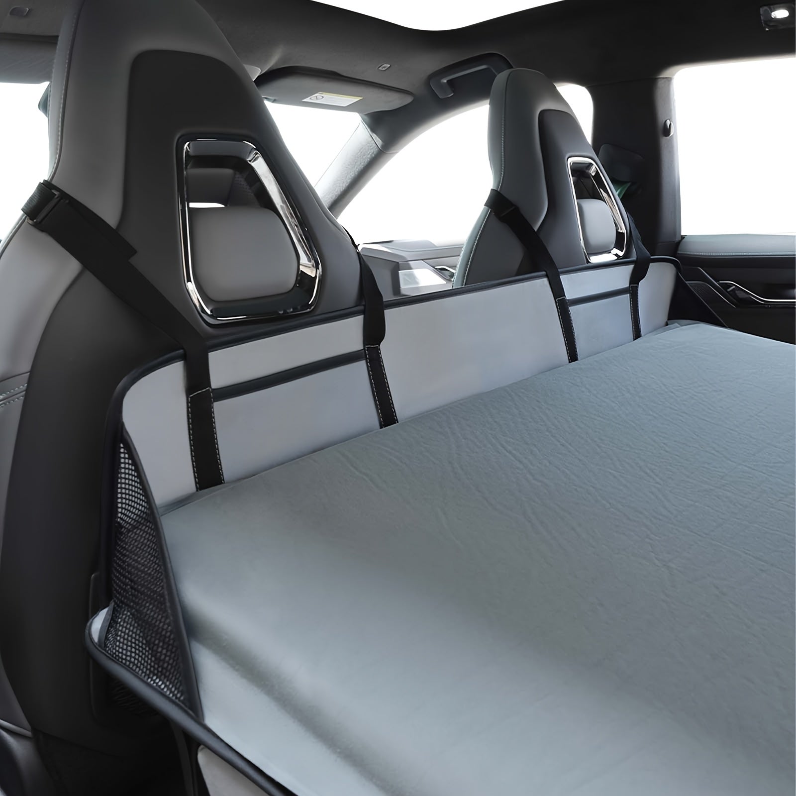 Universal Black Cargo Bed Mat with Storage Bag for SUVs and Trucks