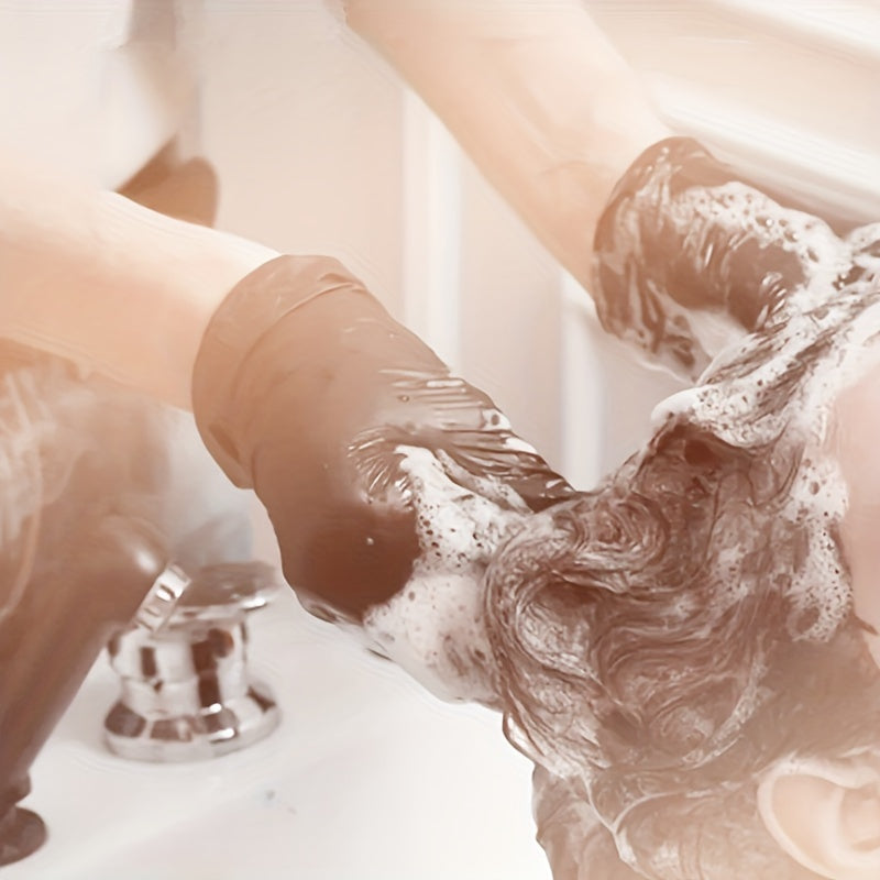 Black Nitrile Disposable Gloves Powder-Free Non-Slip Lightweight Ambidextrous for Kitchen and Home Cleaning