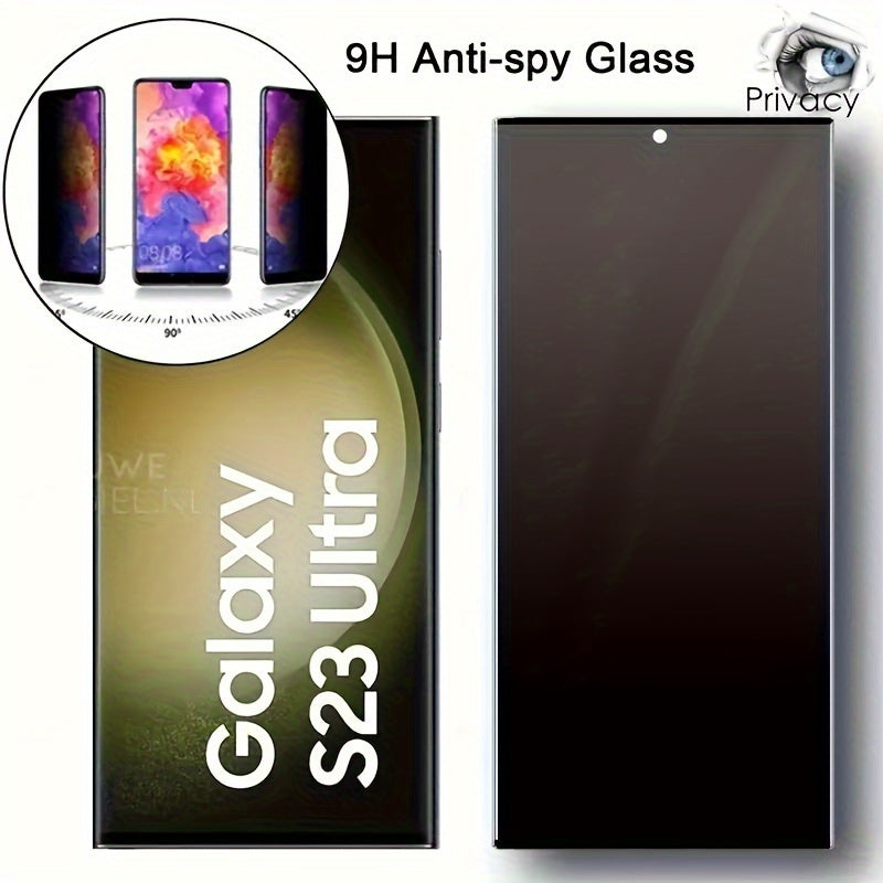 9H Anti-Spy Tempered Glass Screen Protector for S24 S23 Full Coverage Privacy Scratch Resistant