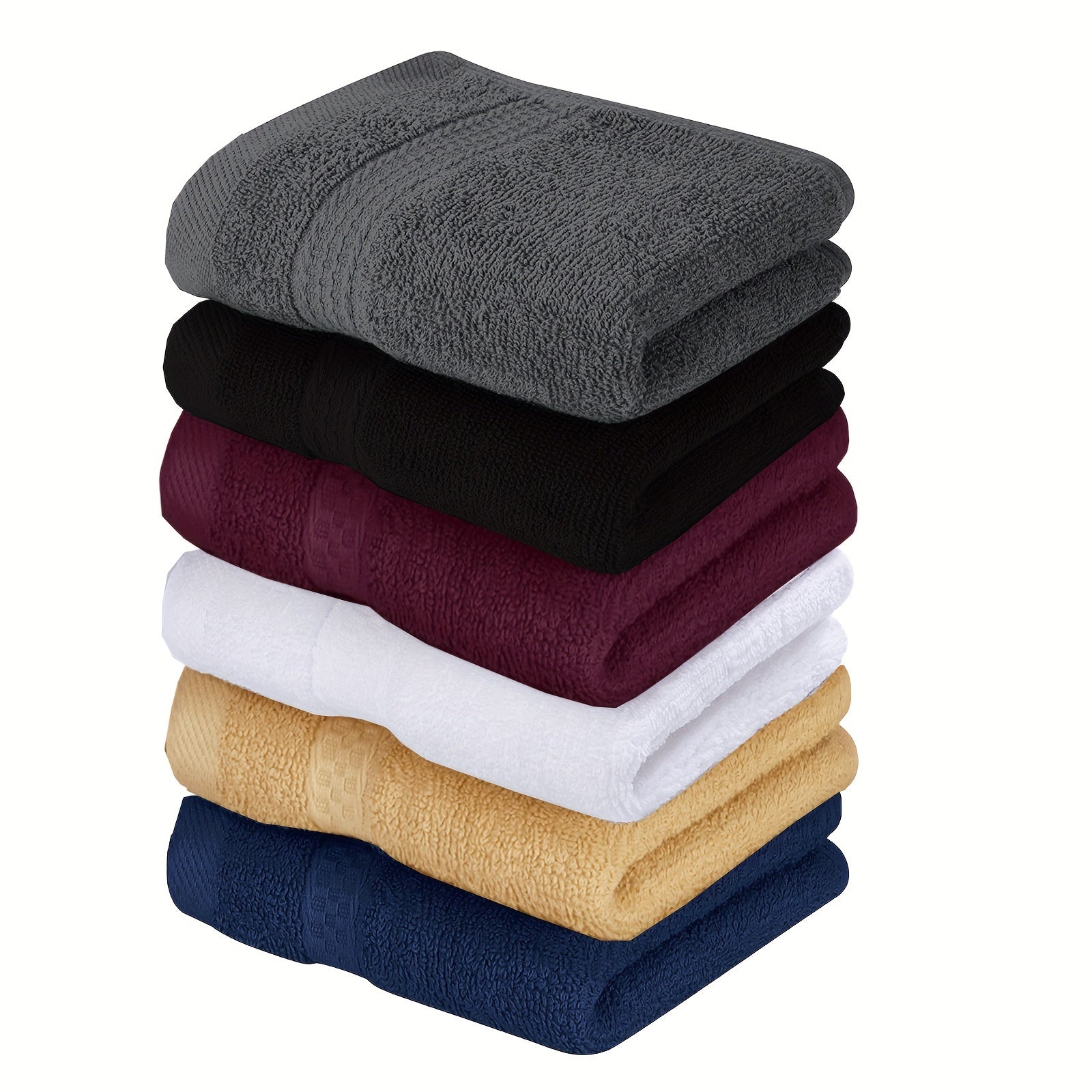 6 ta premium paxta yuvish to'plami, zamonaviy uslubda, juda singdiruvchi, 430 GSM, hammom, spa, sport zaliga mukammal. O'lcham: 33.02x33.02 sm, kosmik mavzu zaruriyati.