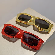 Trendy Unisex Fashion Glasses Silver Frame Reflective Mirror Lens for Cycling Outdoor Activities