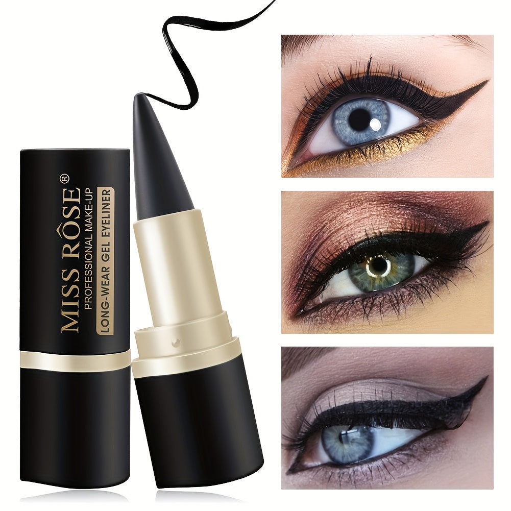 Women's Waterproof Eyeliner Cream Long-Wear Black Eye Liner Pen