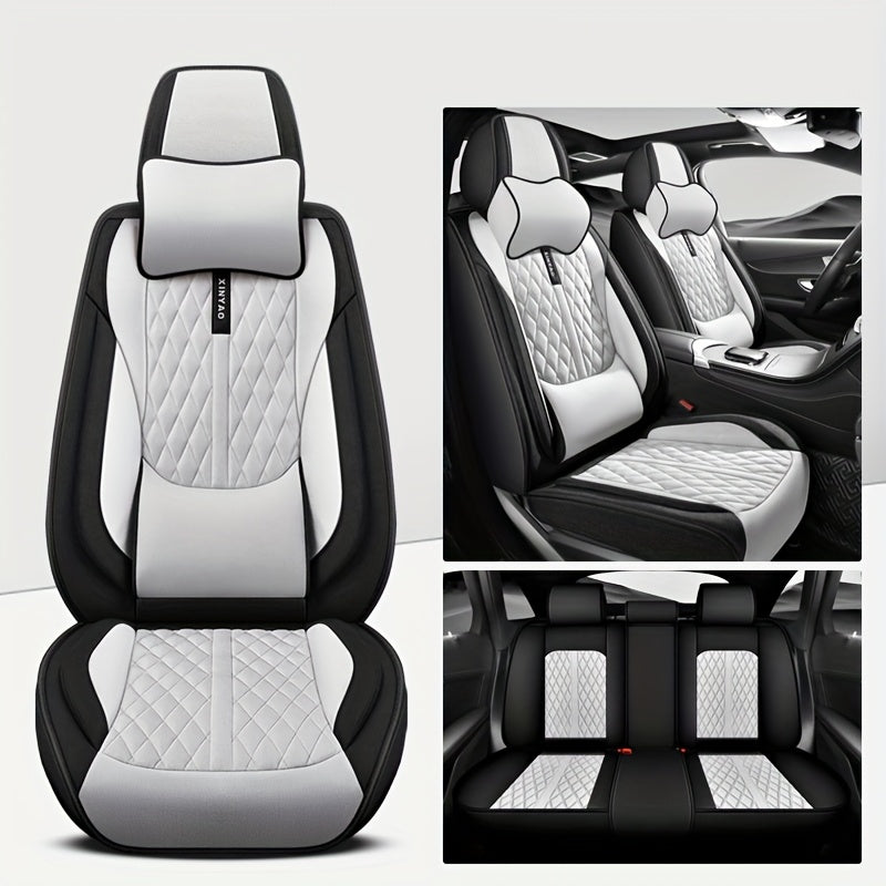 All-Season Polyester Car Seat Covers Waterproof Durable Easy to Clean