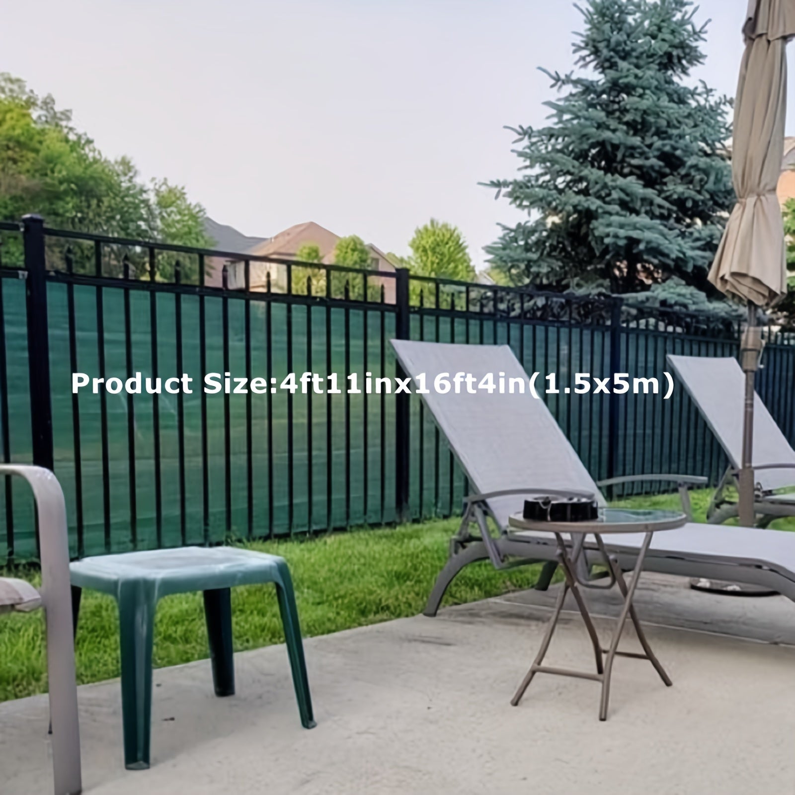 Privacy Fence Screen Mesh for Garden Balcony Yard UV Block Shade Cover 81-90%