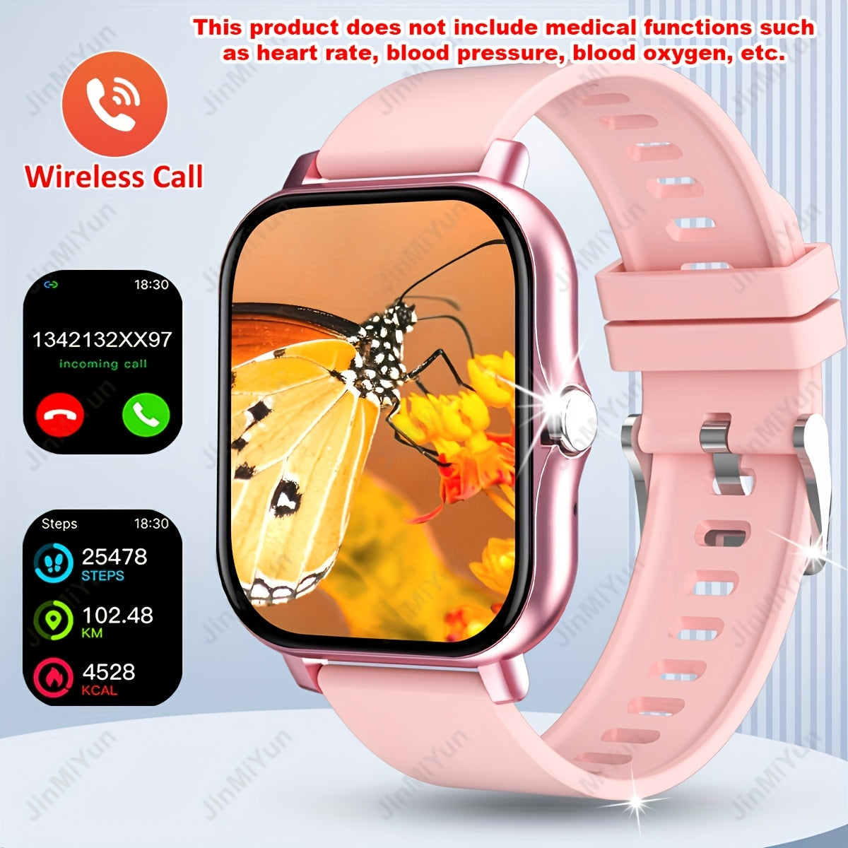 1.83-Inch Full Screen Touch Sports Smartwatch for Outdoor Activities with Wireless Calling and Multiple Sports Modes