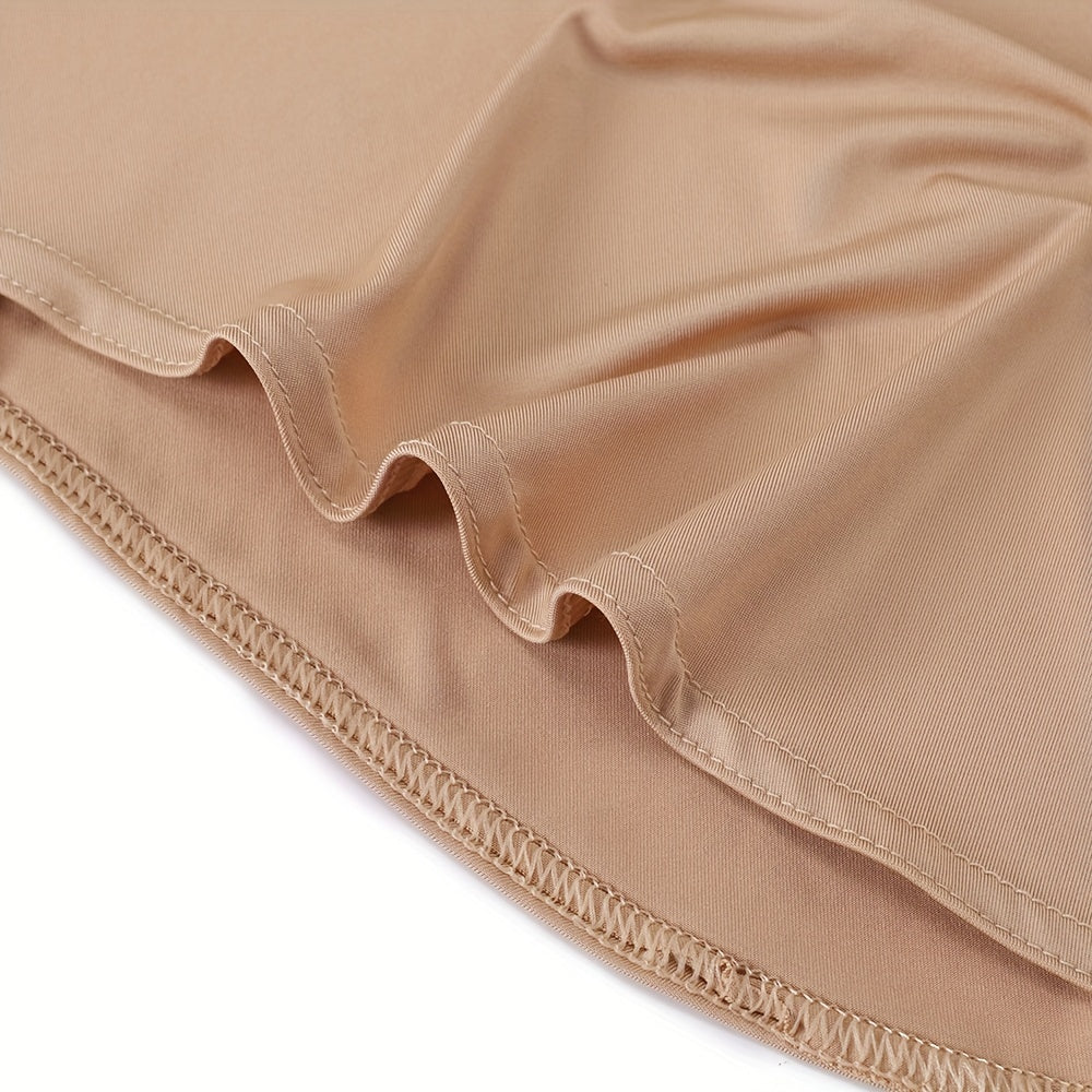 Solid Color Hijab for Women with Elastic Back and Snap Closure