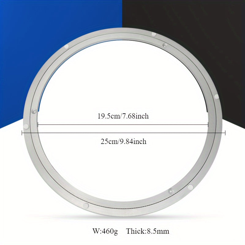 Aluminum Lazy Susan Spinner, Quiet Rotating Mechanism, Noise-Reducing Swivel for Table and Indoor Use