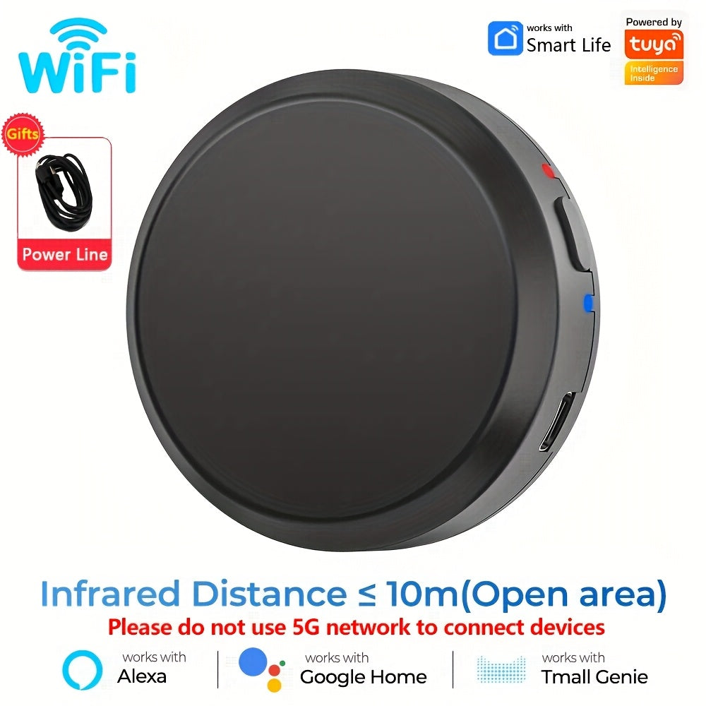 Universal WiFi Infrared Remote Control for Smart Home Devices TV and AC Voice Control Compatible with Alexa Google Assistant