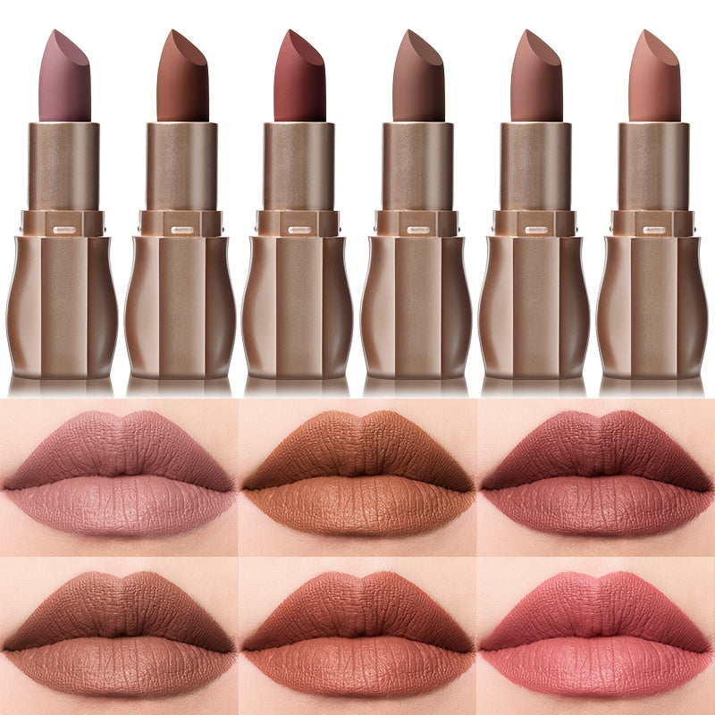 Women Matte Lipstick 12 Colors Long-lasting Waterproof Smudge-proof Lip Makeup
