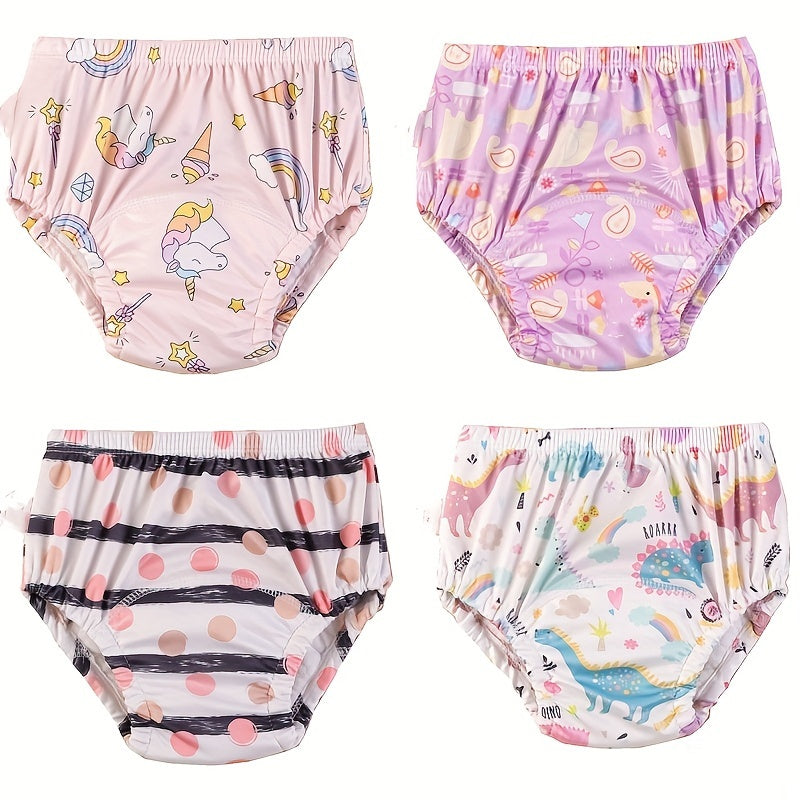 Training Diapers for Boys and Girls 4/5 Pack Breathable Polyester Knit Fabric