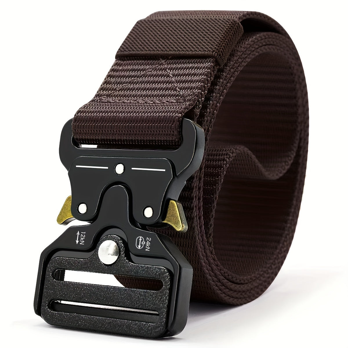 Unisex Camouflage Canvas Nylon Belt with Quick-Release Buckle for Casual and Outdoor Wear