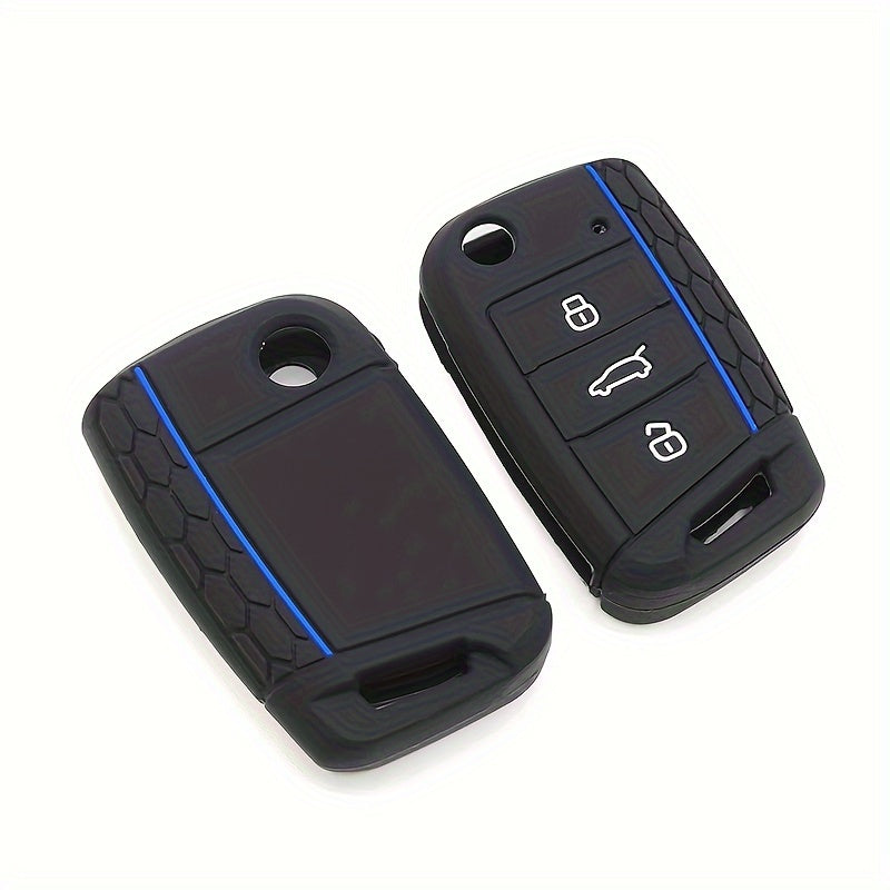 Silicone Car Key Fob Cover for Universal Remote Control Durable Protective Accessory