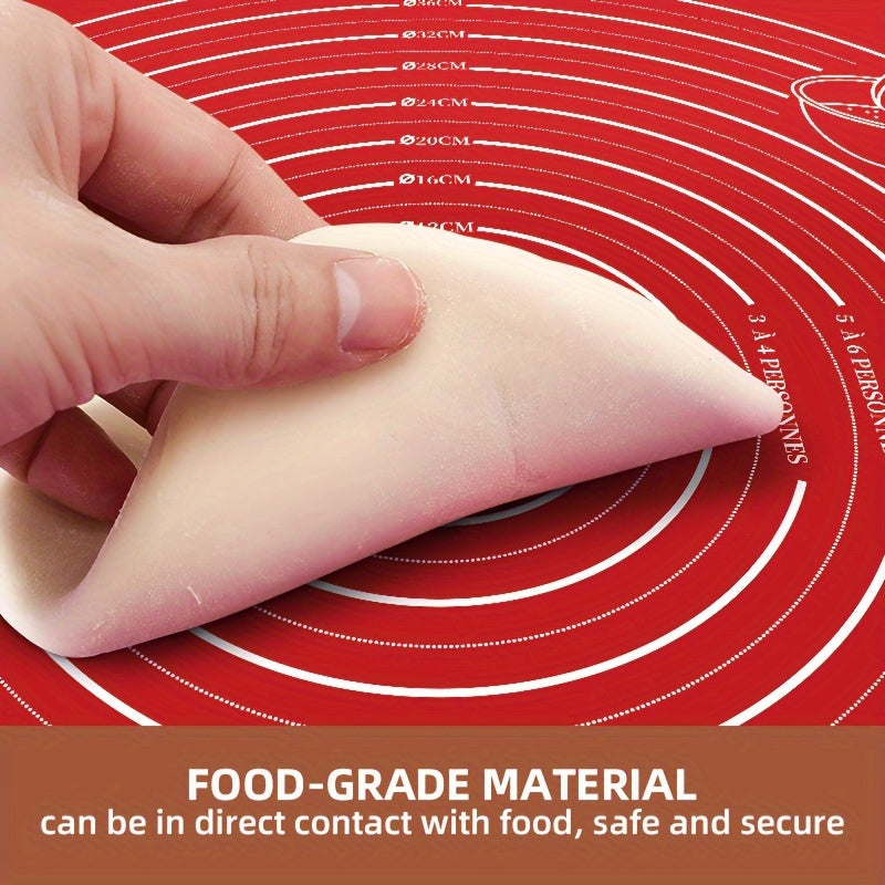 Non-Stick Baking Mat with Measurements, Food-Safe Kneading Board for Dough