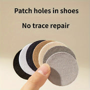 6-Pack Self-Adhesive Sneakers Patches Durable Polyester Casual Solid Color Shoe Heel Repair