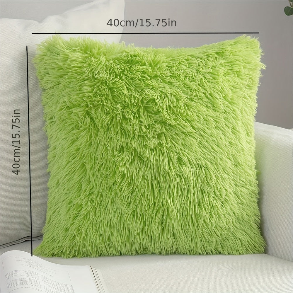 2 Роскошные Пуховые Наволочки - Мягкий Делюкс Плюшевый Флис - Рождественский Декор для Дивана или Спальни - 40.64x40.64 см