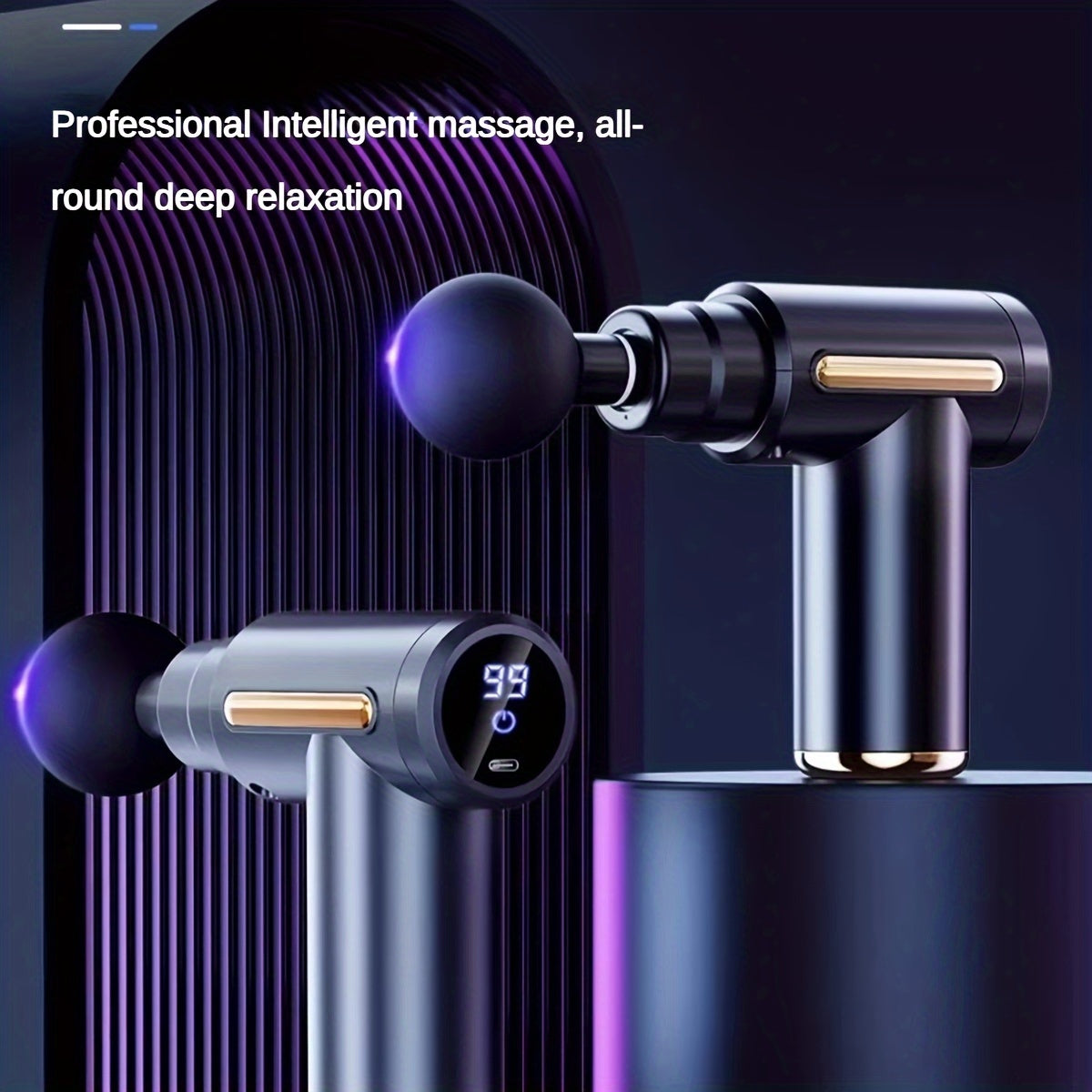 USB zaryadlanadigan qo'l bilan ishlatiladigan massaj quroli, chuqur to'qima mushaklarini zarba bilan massaj qilish uchun yuqori momentli motor bilan, Otalar kuni va Onalar kuni sovg'alari uchun ideal.