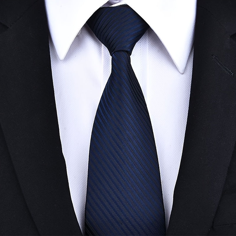 Men's Tie Set with Cufflinks Square Scarf Tie Clip and Gift Box