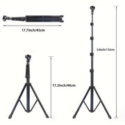 132.08cm Tripod with LED Fill Light and Adjustable 25.4cm Studio Lighting for Photography and Video