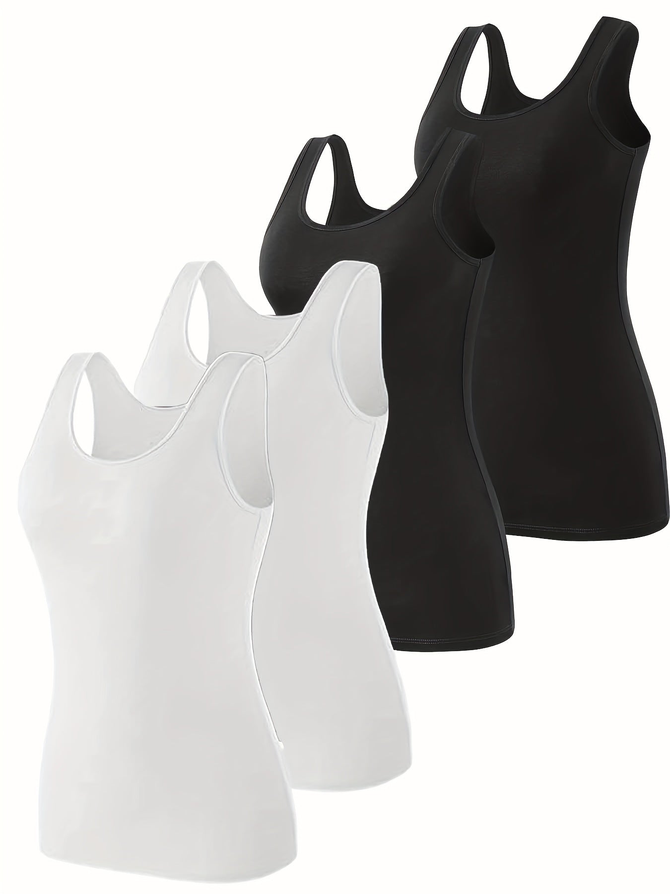 Plus Size Women’s Soft Stretchy Tank Tops Casual Sleeveless Shirts for Running Yoga