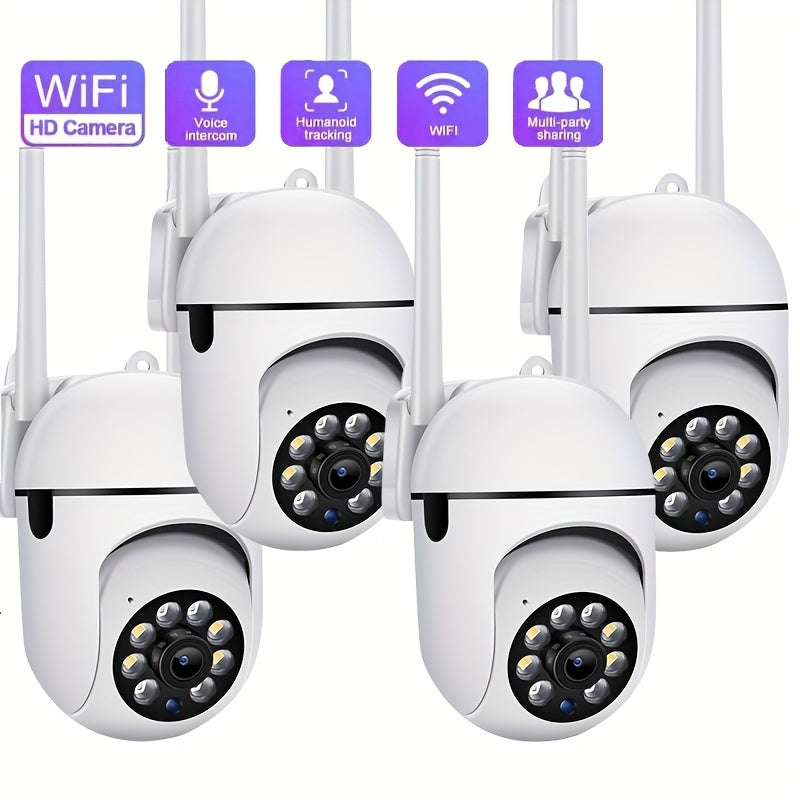 Wireless Dual Band Wi-Fi Security Camera with 355° Panoramic View Night Vision Motion Detection Two-Way Audio Indoor Surveillance