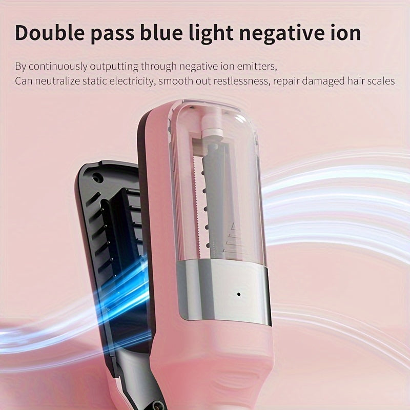 Electric Hair Clipper with Dual Trimming and Straightening Functions, USB Rechargeable, Portable Personal Care