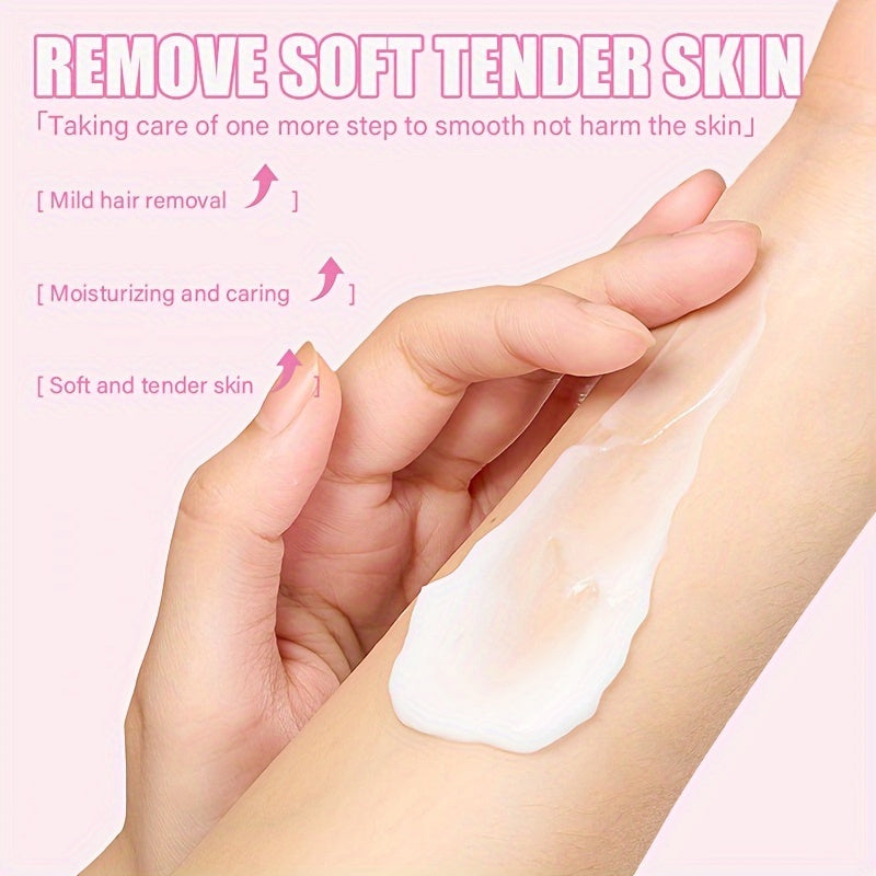 Unisex Hair Removal Cream Peach Scent 100g Gentle Pain-Free Fast-Acting