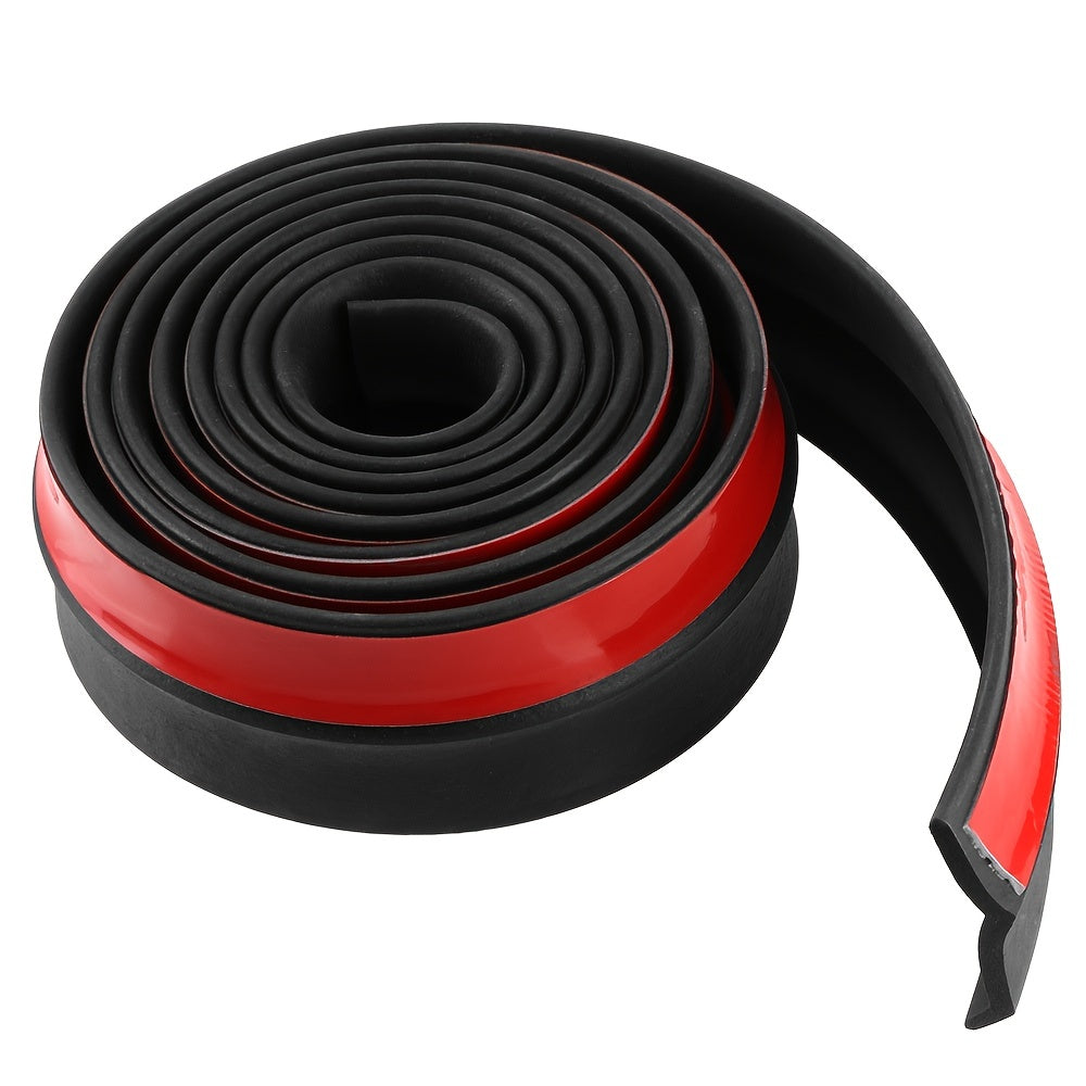 Universal Car Bumper Protector Lip Rubber Side Skirt 2.5m 98in