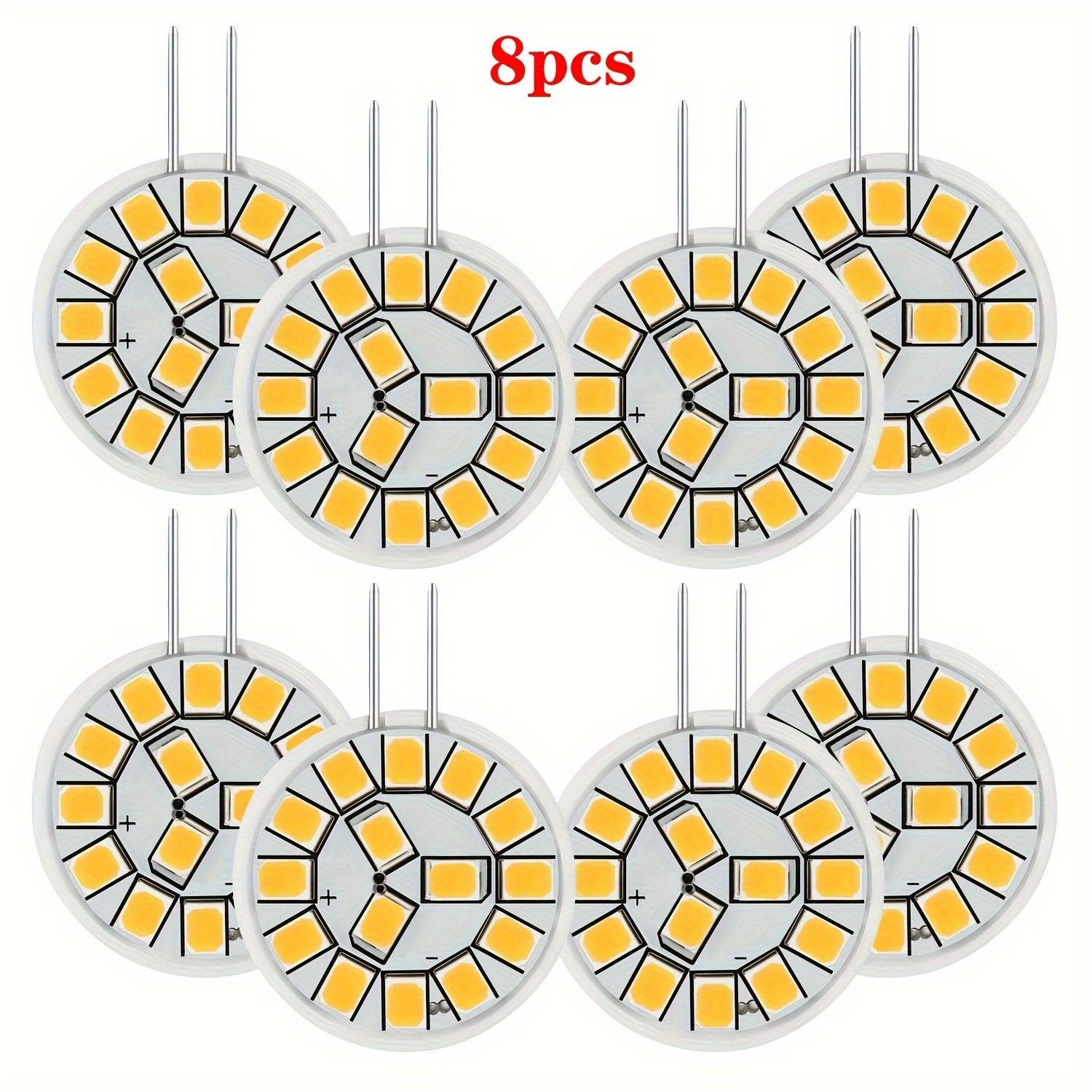 G4 LED lampochka 2W, 120° nur burchagi, 12V AC/DC, 200LM, tebranishsiz, landshaft/oshxona/post/joylashtirilgan yoritish o'rnini bosuvchi, iliq/tabiiy/sovuq oq (4 dona/8 dona)